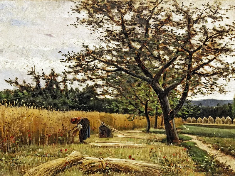 1843-Joaquín Vayreda - Mietitura, 1892-1894. Museo Nazionale d'Arte della Catalogna